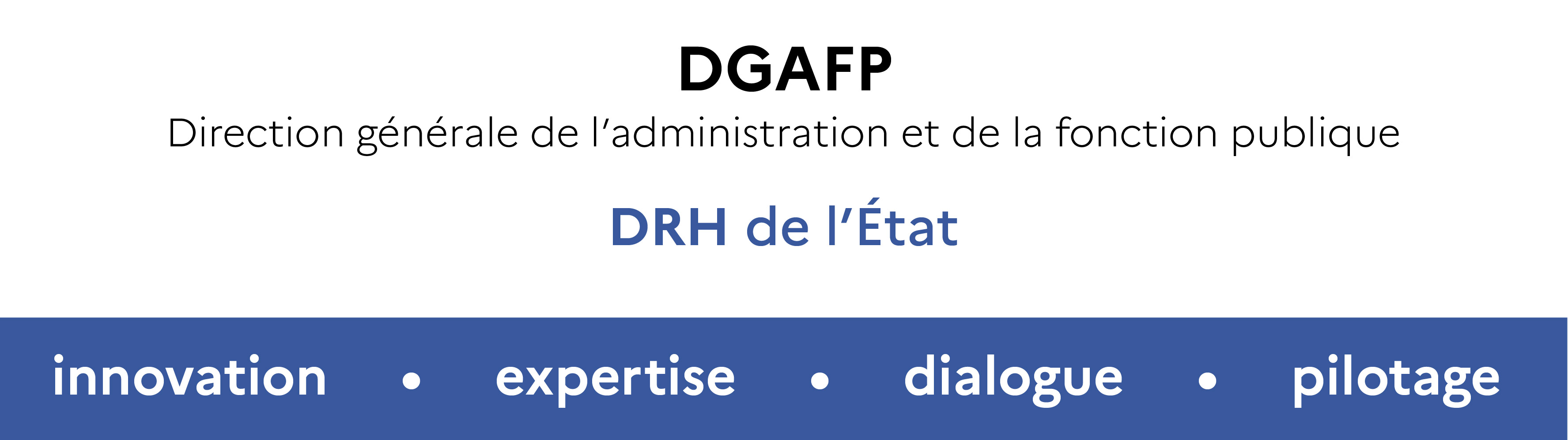 DRH de l'état : Innovation - expertise - dialogue - pilotage